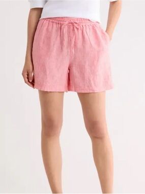 🌸 EUC Tommy Bahama Coral-Pink Cotton Drawstring Relax Shorts